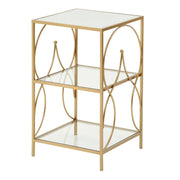Maci Side Table - Gold Finish