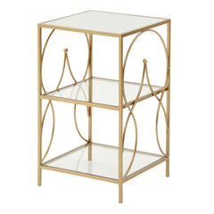 Maci Side Table - Gold Finish