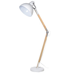 Enigma Matt White Adjustable Floor Lamp E27