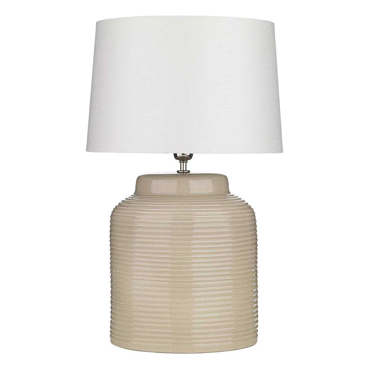 Tidal Table Lamp Taupe Ceramic Base Only E27