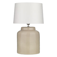 Tidal Table Lamp Taupe Ceramic Base Only E27