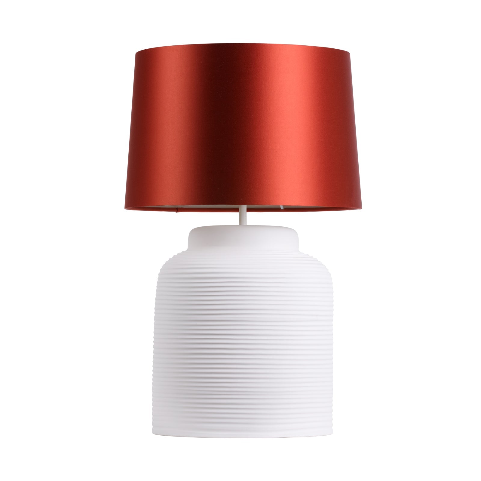 Tidal Table Lamp Rose/White Finish With Bespoke Base Only E27