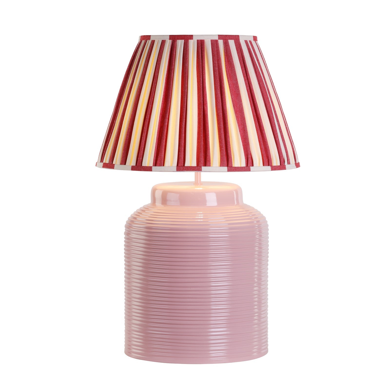 Tidal Table Lamp Rose/White Finish With Bespoke Base Only E27