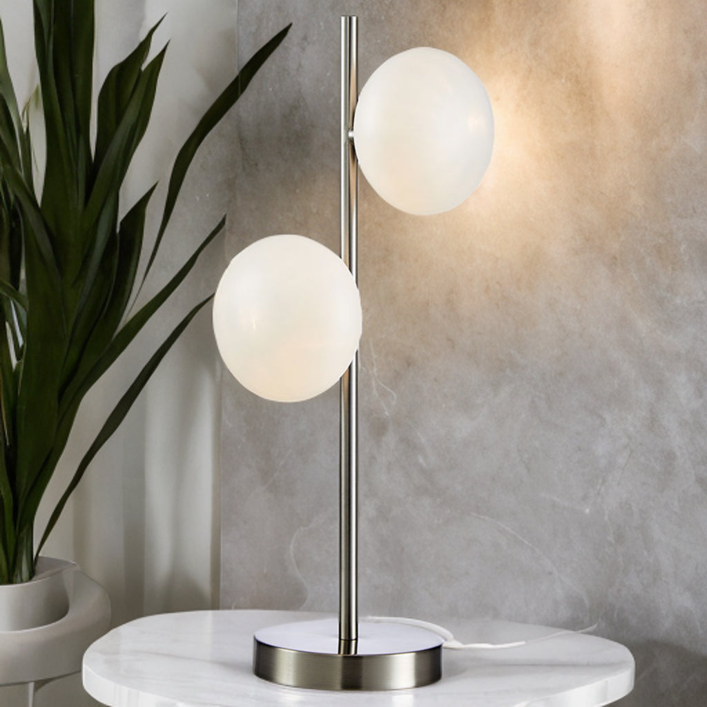 Kosmo Table Lamp- Satin Nickel