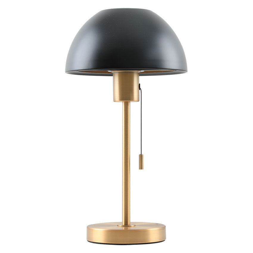 Bella Satin Brass Table Lamp C/W Dome Shade E27 In Various Finish