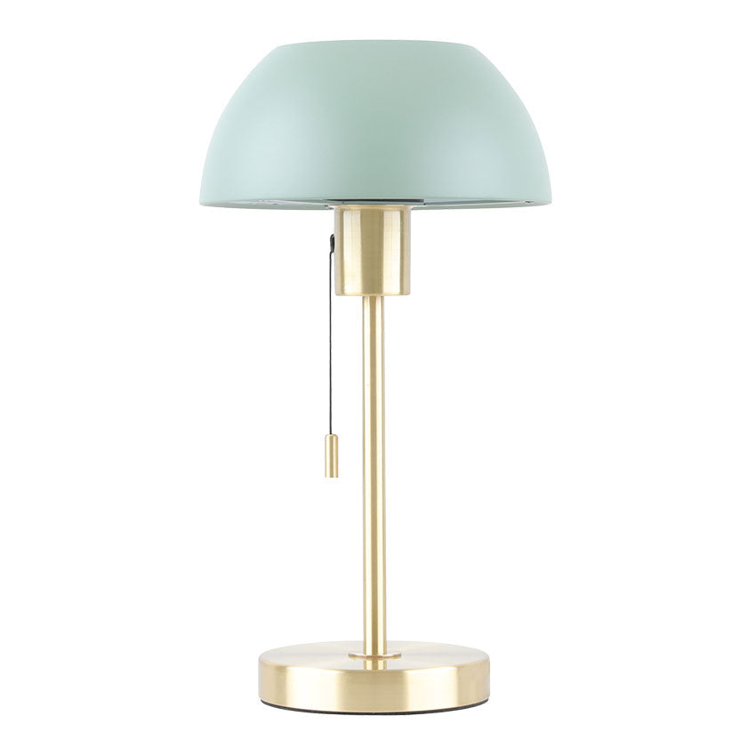 Bella Satin Brass Table Lamp C/W Dome Shade E27 In Various Finish