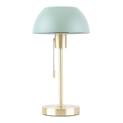 Bella Satin Brass Table Lamp C/W Dome Shade E27 In Various Finish