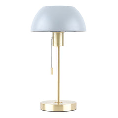 Bella Satin Brass Table Lamp C/W Dome Shade E27 In Various Finish