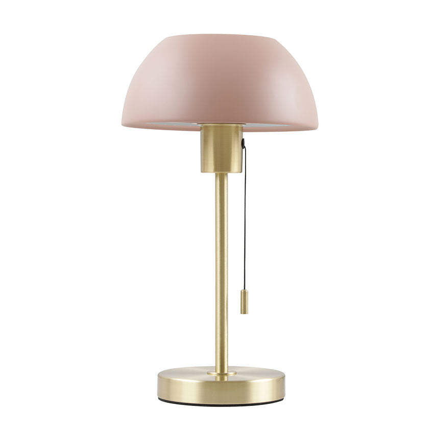 Bella Satin Brass Table Lamp C/W Dome Shade E27 In Various Finish