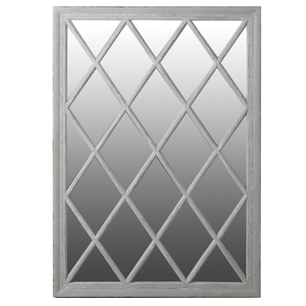 Ailish Rectangular Diamond Design Mirror - Cusack Lighting