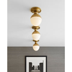 Clark 1Lt Semi Flush - Antique Brass/Bronze