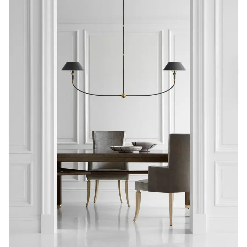 Turlington Linear Chandelier- Brass/ Bronze Finishes