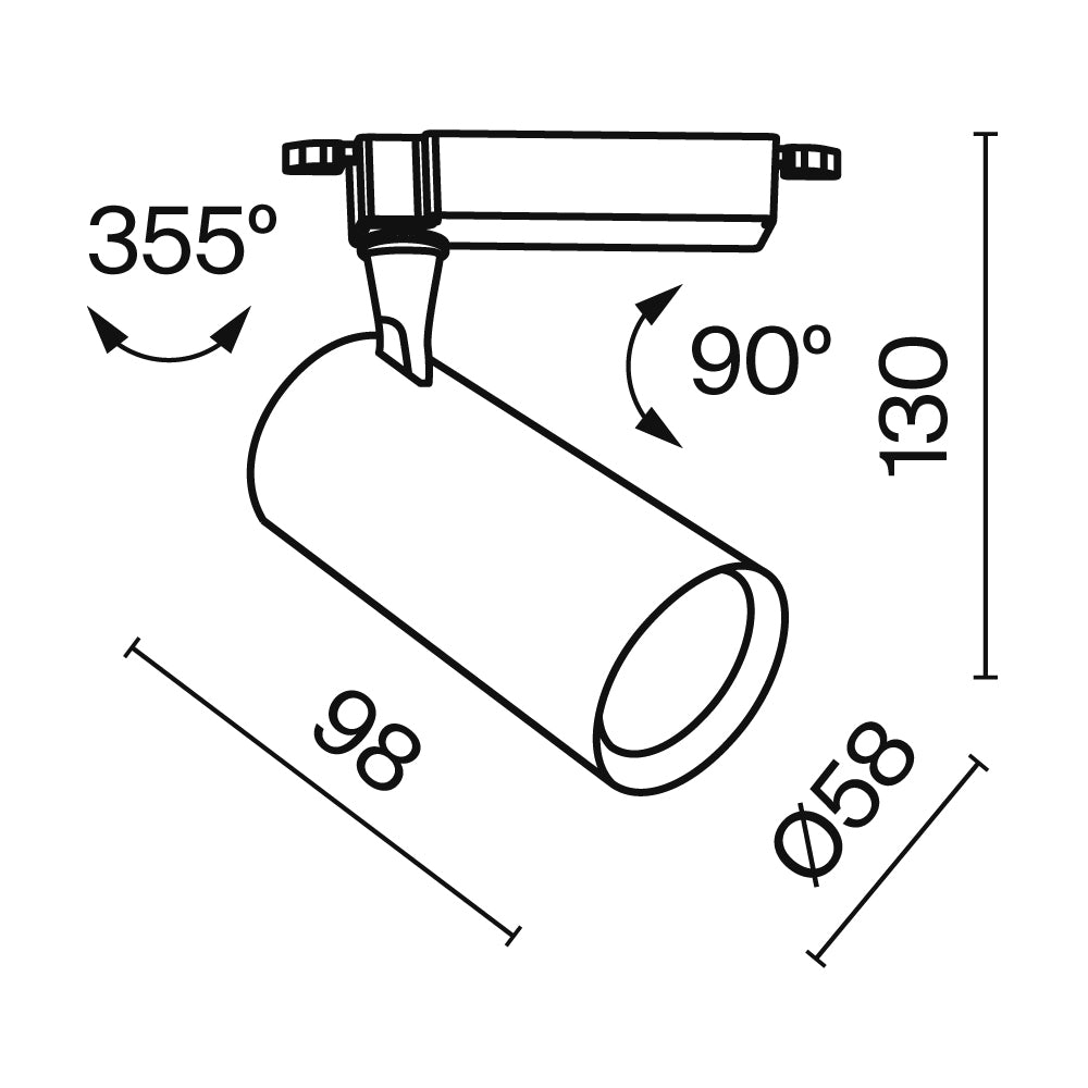 Vuoro Unity Track Lighting -Integrated LED