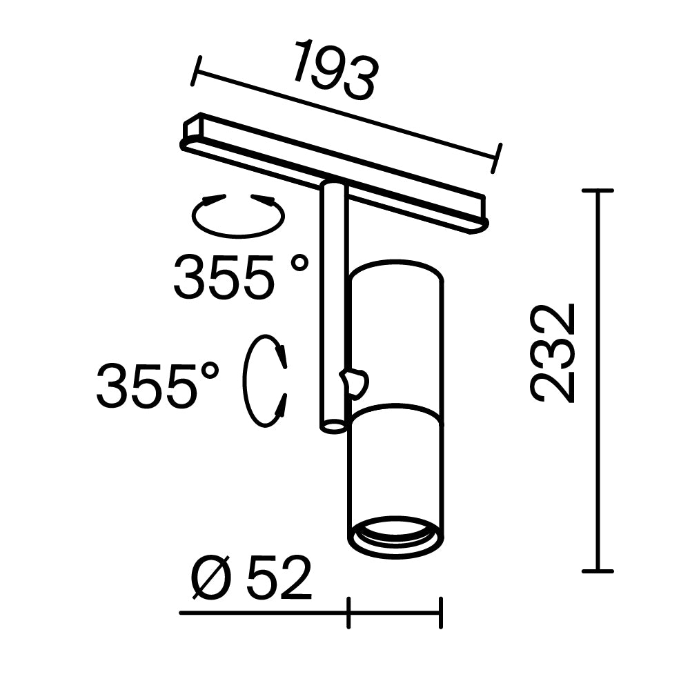 Track luminaire Elti Exility 3000K