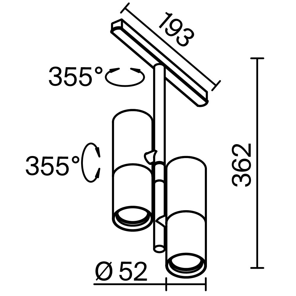 Track luminaire Elti Exility 3000K