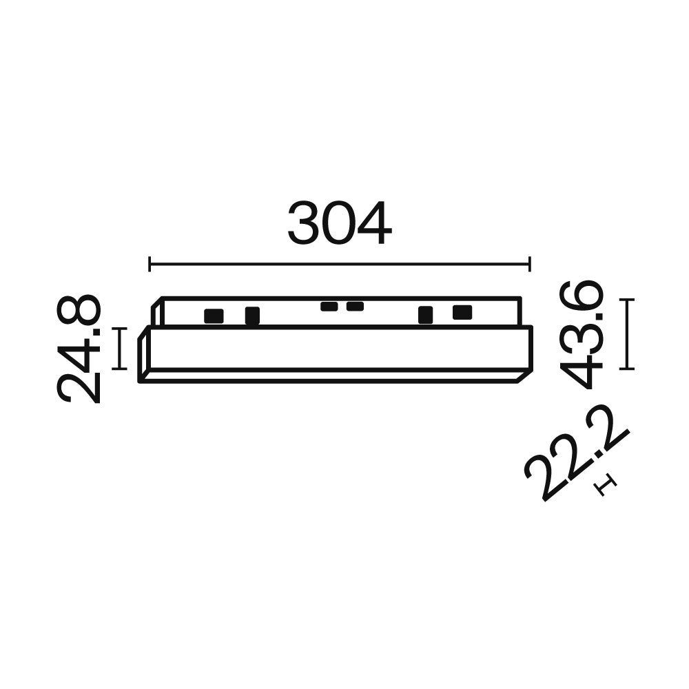 Track luminaire Basis Exility 2700-6000K Dim Dali1