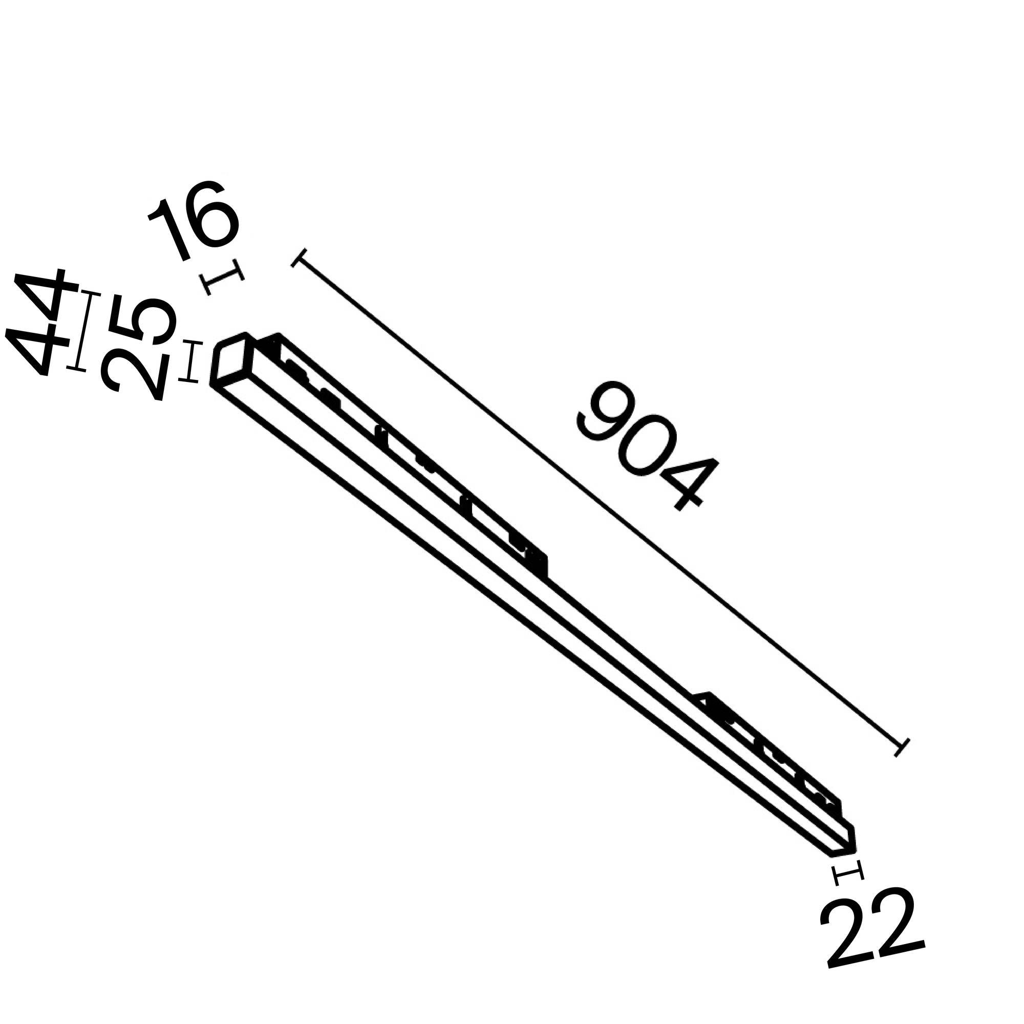 Track luminaire Basis Exility 2700-6000K Dim Dali1