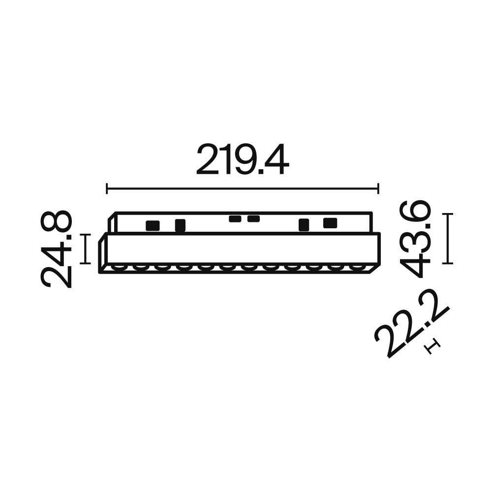 Track luminaire Points Exility 2700-6000K 36° Dim Dali1