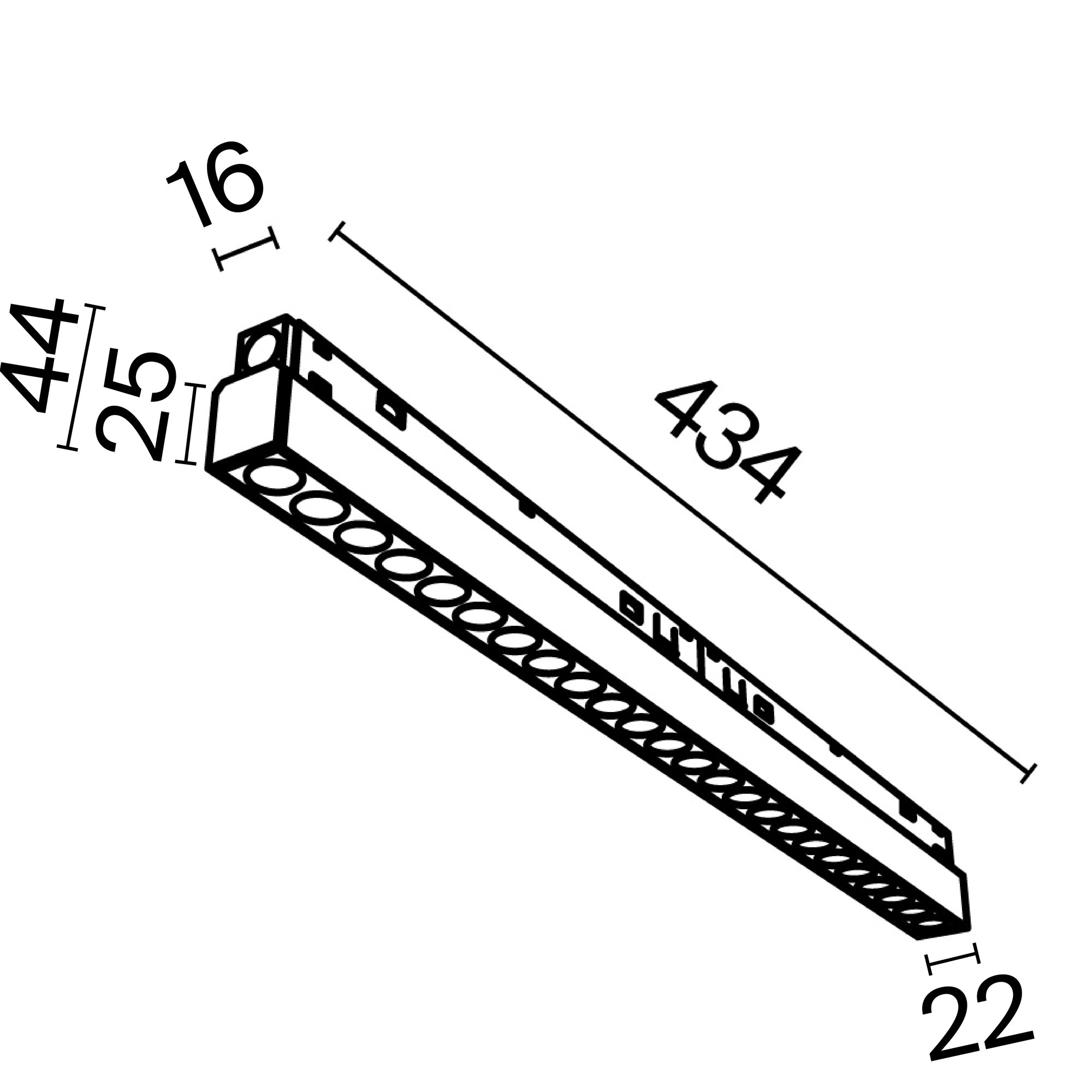 Track luminaire Points Exility 2700-6000K 36° Dim Dali1