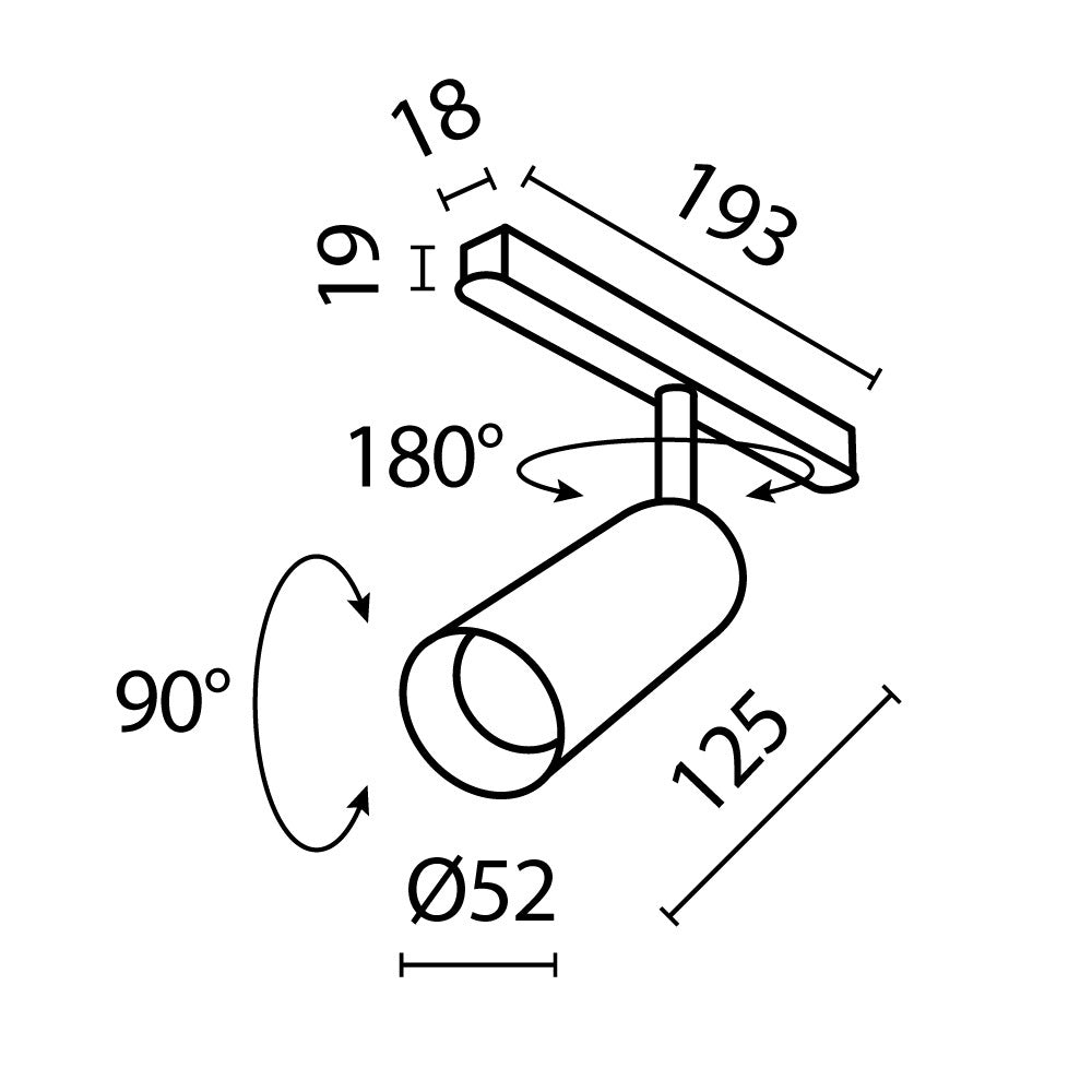 Track luminaire Focus Led Exility