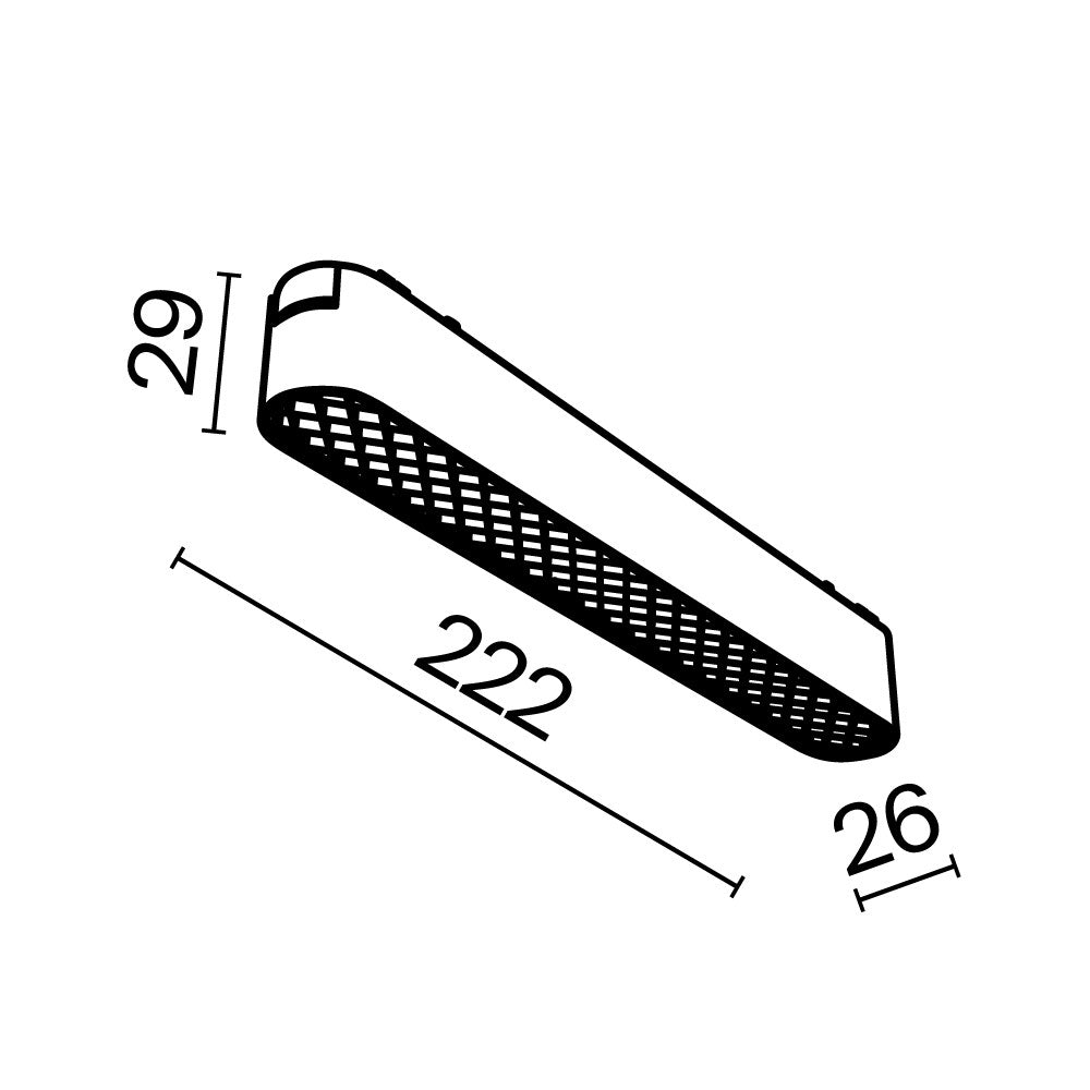 Track luminaire Basis Grid Radity 60°