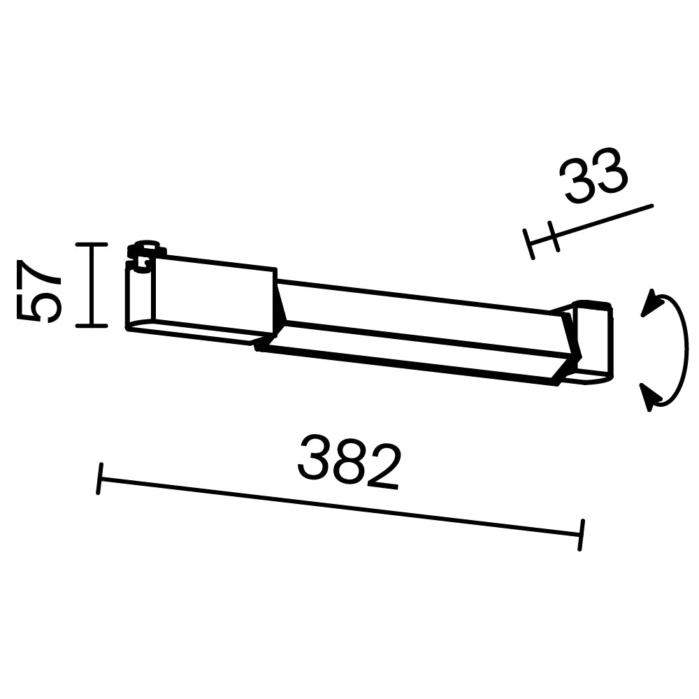 Basis Unity Rot Track Lighting -Integrated LED