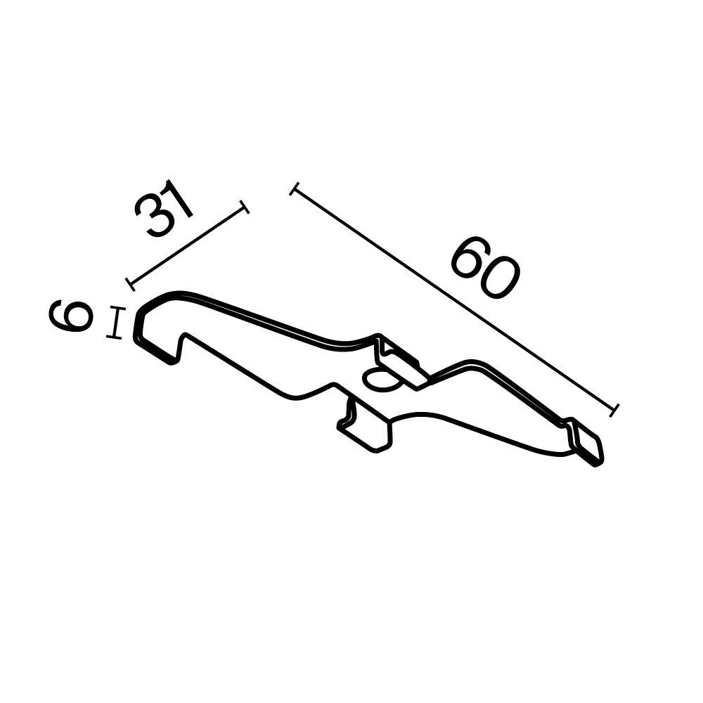Surface mounting clip Exility