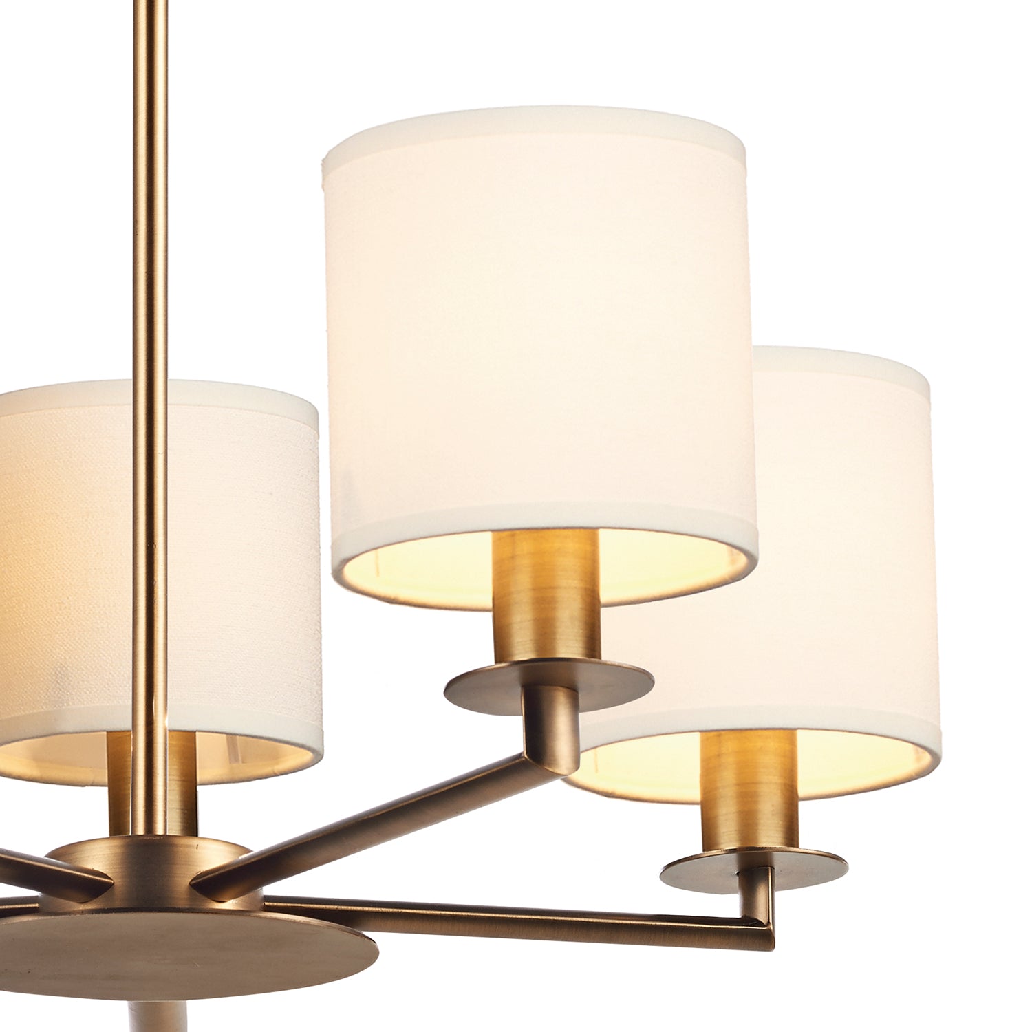 Tyler 5/8Lt Light Fitting - Satin Nickel/Bronze (Excludes Shades)