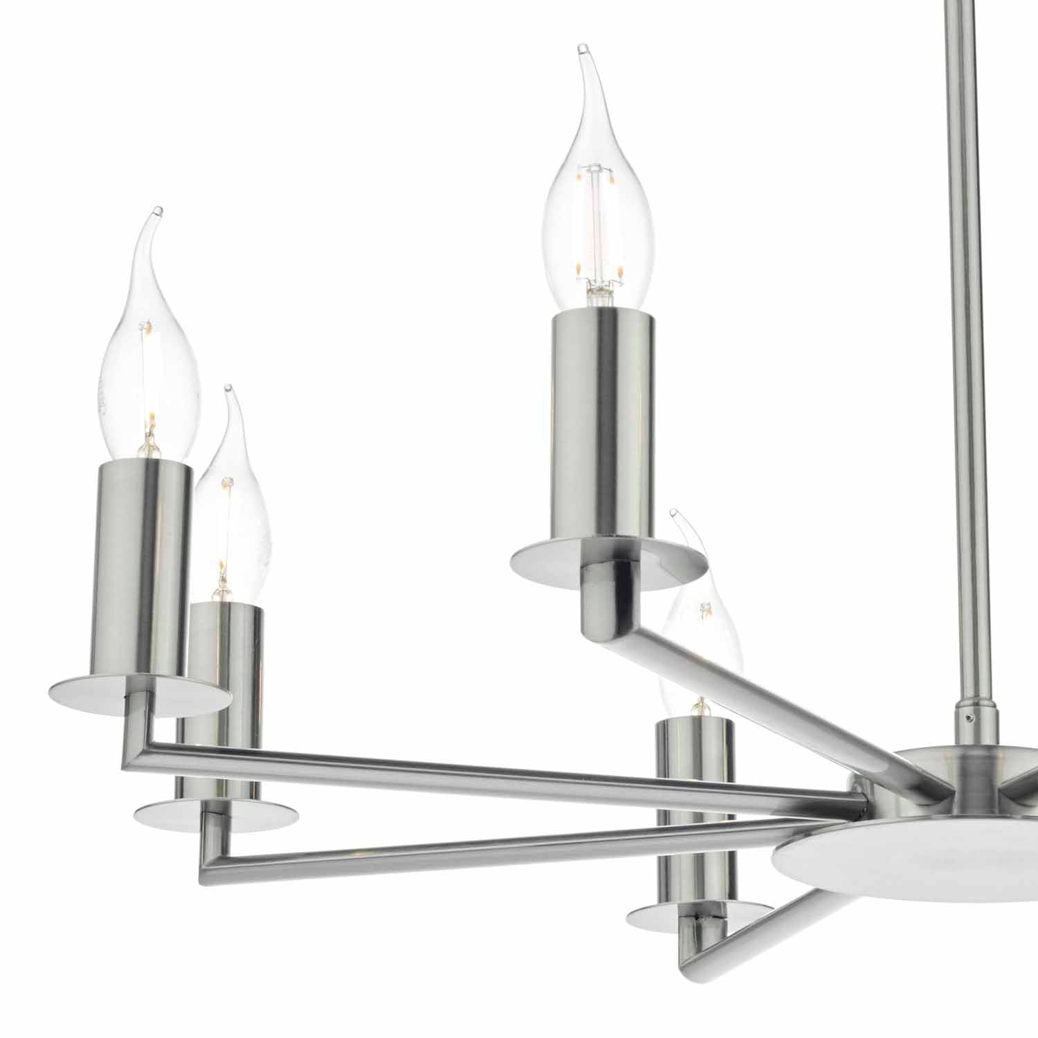 Tyler 5/8Lt Light Fitting - Satin Nickel/Bronze (Excludes Shades)