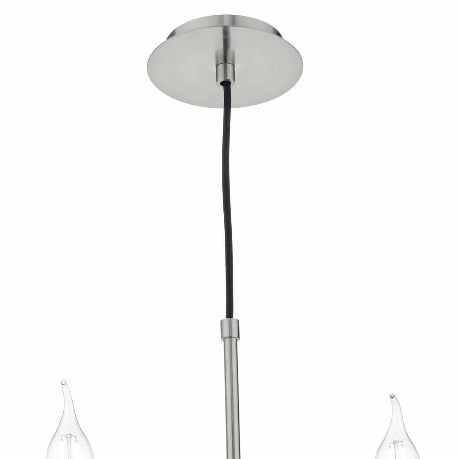 Tyler 5/8Lt Light Fitting - Satin Nickel/Bronze (Excludes Shades)