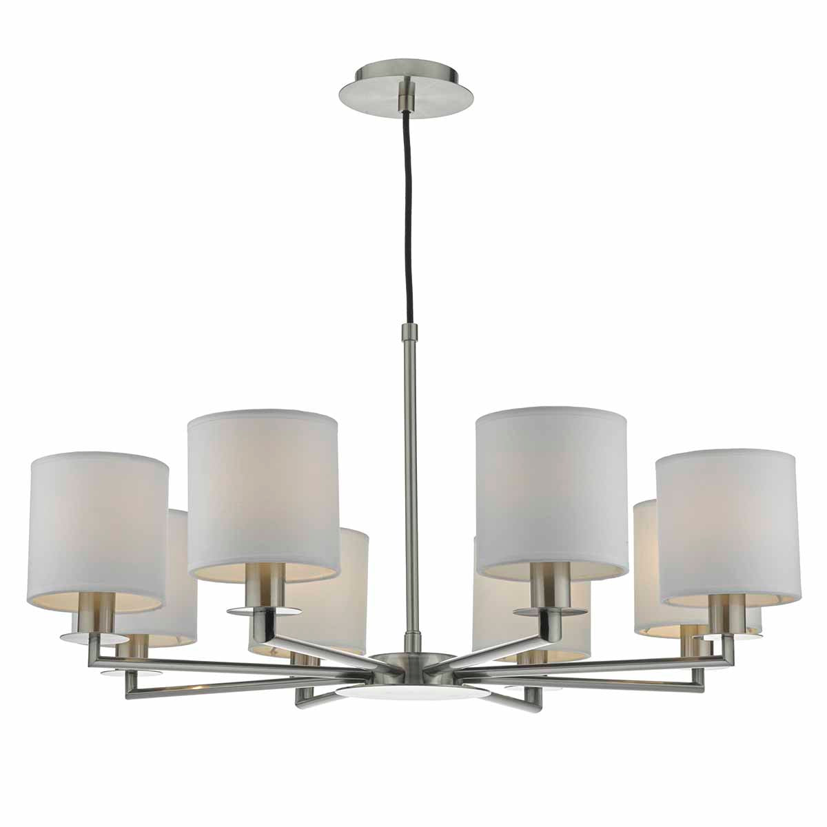 Tyler 5/8Lt Light Fitting - Satin Nickel/Bronze (Excludes Shades)