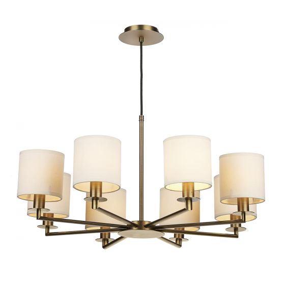 Tyler 5/8Lt Light Fitting - Satin Nickel/Bronze (Excludes Shades)