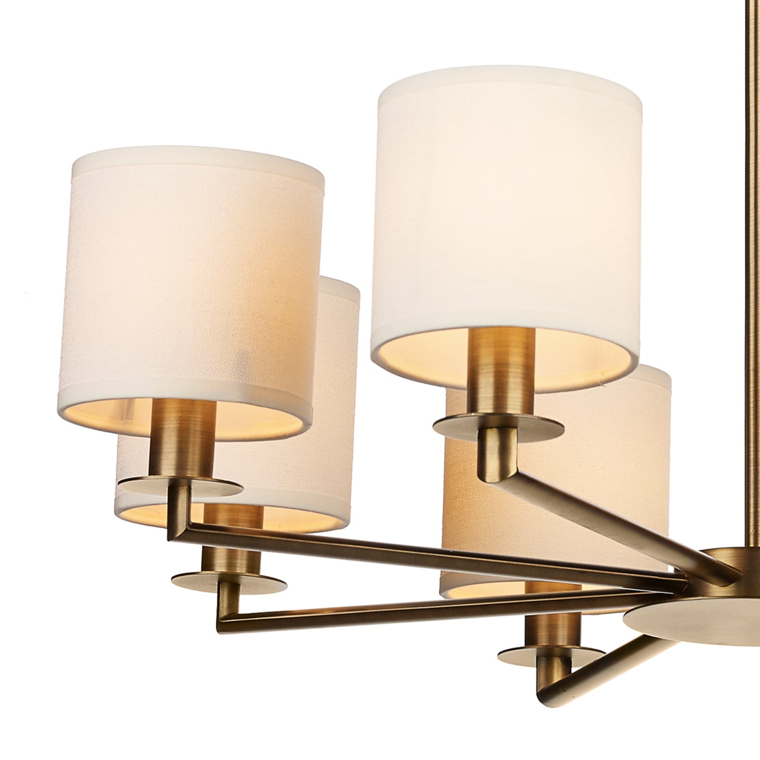 Tyler 5/8Lt Light Fitting - Satin Nickel/Bronze (Excludes Shades)
