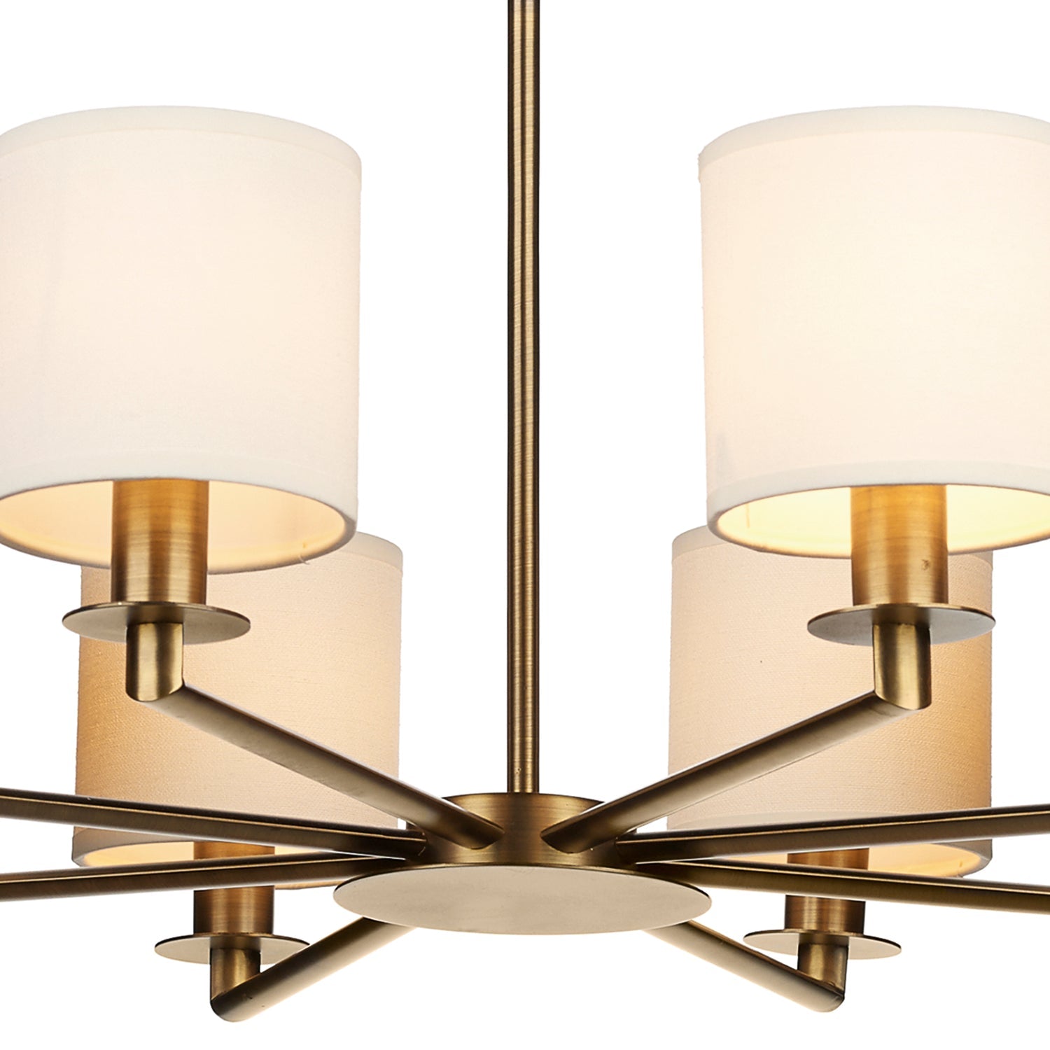 Tyler 5/8Lt Light Fitting - Satin Nickel/Bronze (Excludes Shades)
