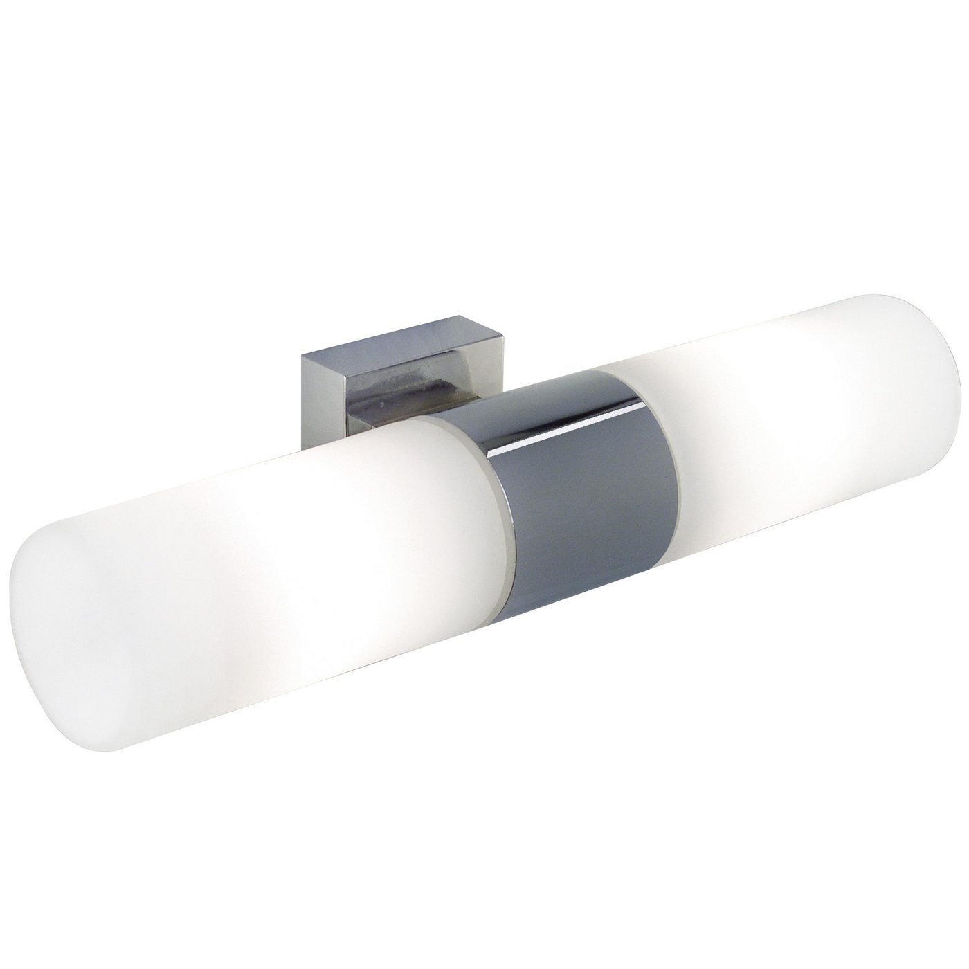 Tangens Double Wall light- Brushed steel/ Chrome Finishes