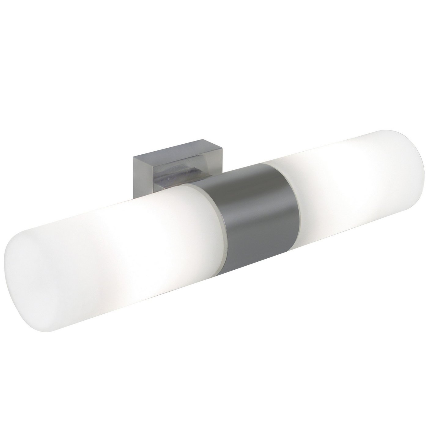 Tangens Double Wall light- Brushed steel/ Chrome Finishes