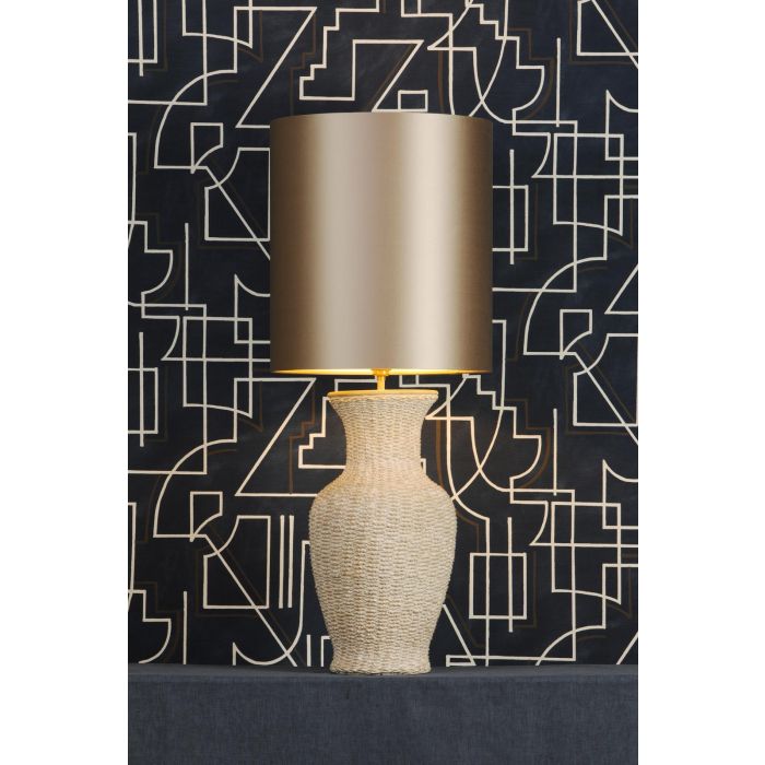 Ubud Table Lamp Brown/ Cream-  Base Only