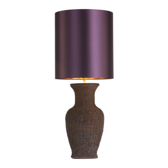 Ubud Table Lamp Brown/ Cream-  Base Only