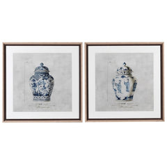 Masolino Set of 2 Chinoisery Urn Picture