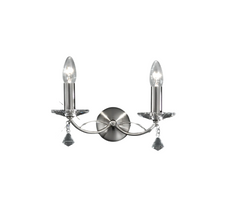 Damsel 2Lt Wall Bracket - Satin Nickel/Bronze Finish