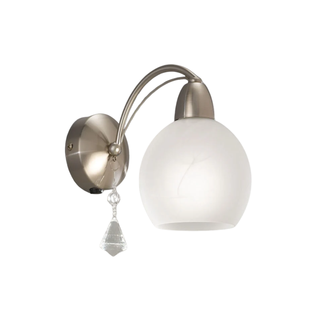 Athena 1/2Lt Wall Bracket - Satin Nickel/Bronze Finish