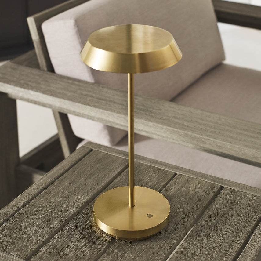 Tepa Accent Rechargeable Table Lamp- Black/ Brass/ White Finishes