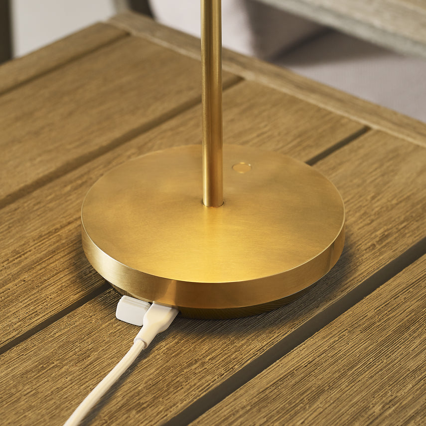 Tepa Accent Rechargeable Table Lamp- Black/ Brass/ White Finishes