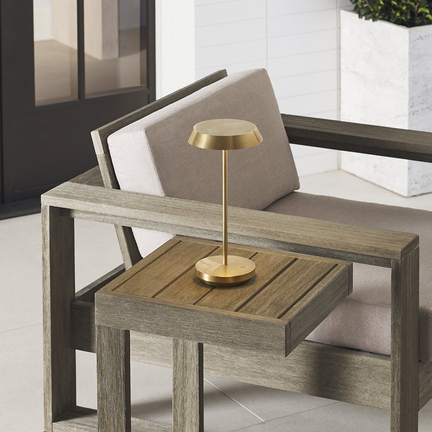 Tepa Accent Rechargeable Table Lamp- Black/ Brass/ White Finishes