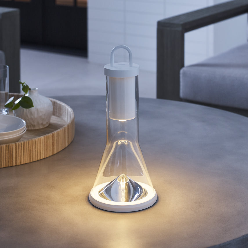 Kandella Accent Rechargeable Table Lamp- Black/ White/ Brass Finishes