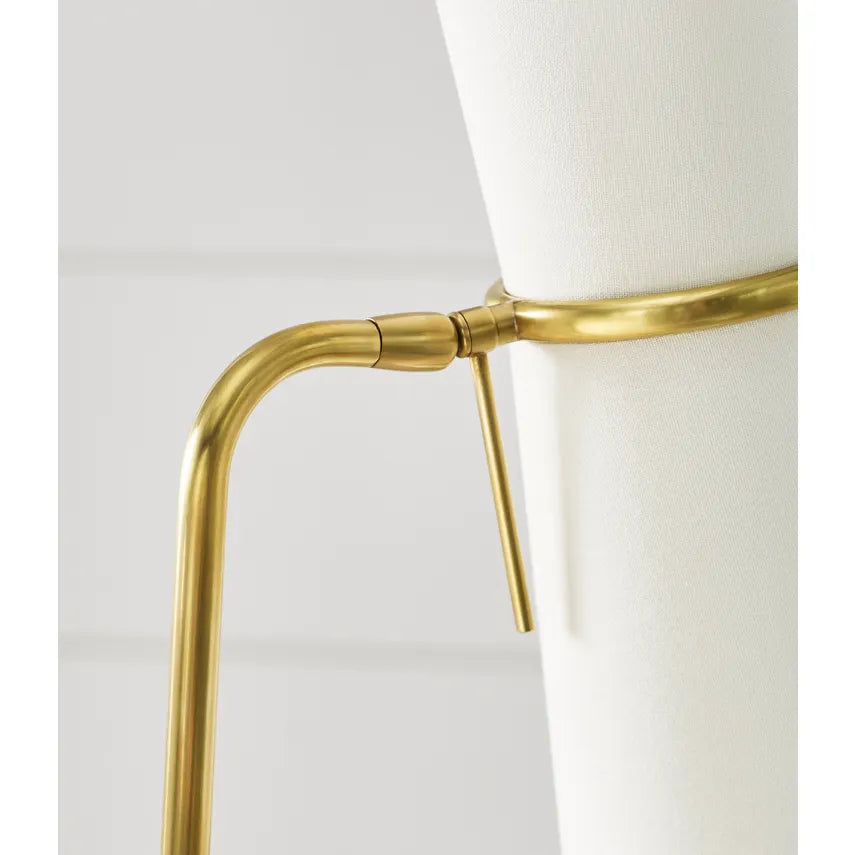 Clarkson Floor Lamp- Black/ Antique Brass Finishes