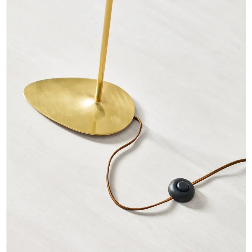 Clarkson Floor Lamp- Black/ Antique Brass Finishes