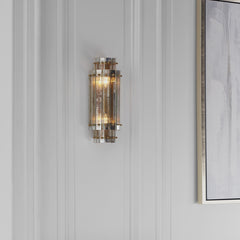 Cadence Tiered Sconce- Antique Brass/ Polished Nickel