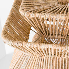 Antigua 6Lt Linear Island Pendant -  Natural Abaca & Brass