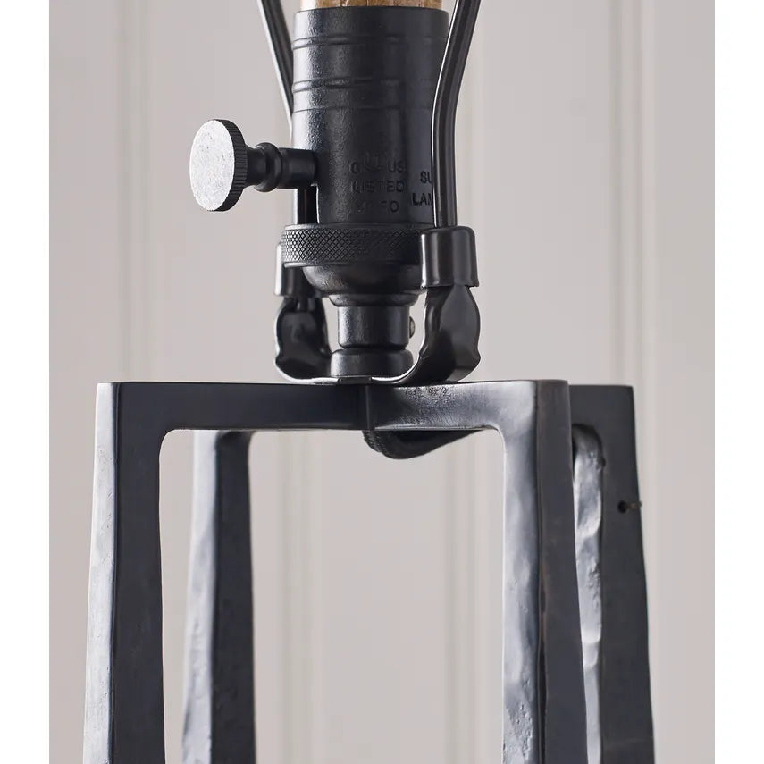 Scala Hand-Forged Table Lamp- Aged Iron/ Gilded Iron